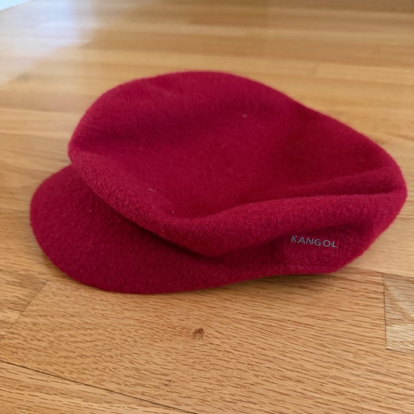 Kangol Wool Mau Newsboy Cap Hat Red/Cranberry Color Size Large - Picture 1 of 12